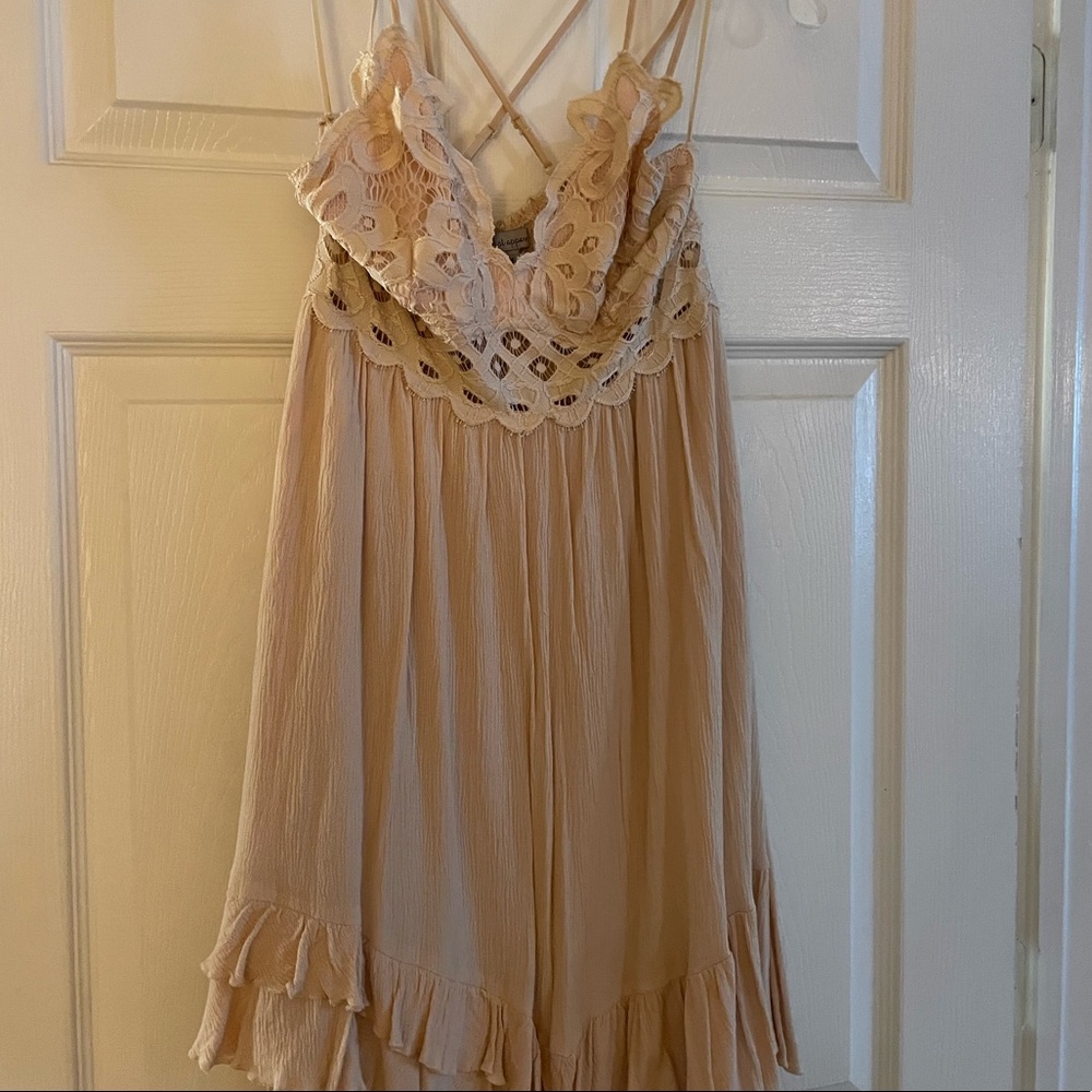Lace top dress